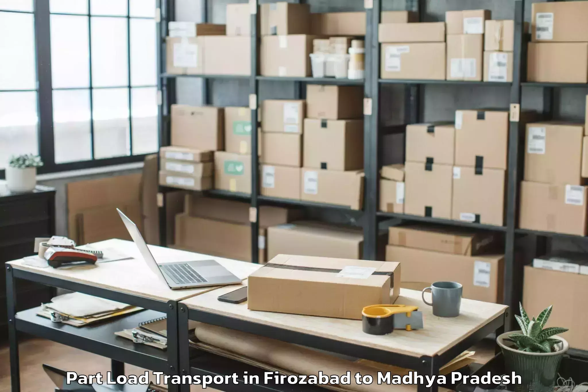 Book Firozabad to Maharajpur Part Load Transport Online